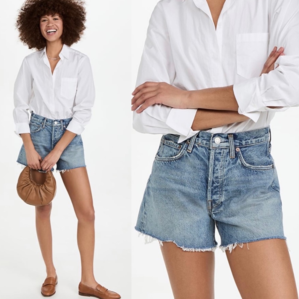 NWT 🦋 AGOLDE Parker Long Vintage Shorts